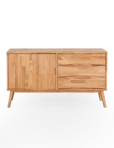 FUTURA 136cm Oak chest of drawers