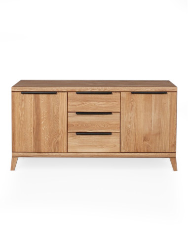 Oak chest of drawers HUGO 140cm