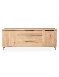 Oak chest of drawers HUGO 180cm