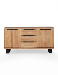 Oak chest of drawers HUGO R 140cm