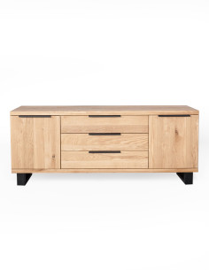 Oak chest of drawers HUGO R 180cm