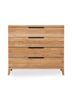 Oak chest of drawers HUGO 110cm