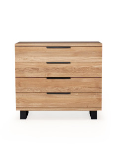 Oak chest of drawers HUGO R 110cm