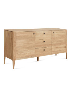 COMO 160cm Oak chest of drawers