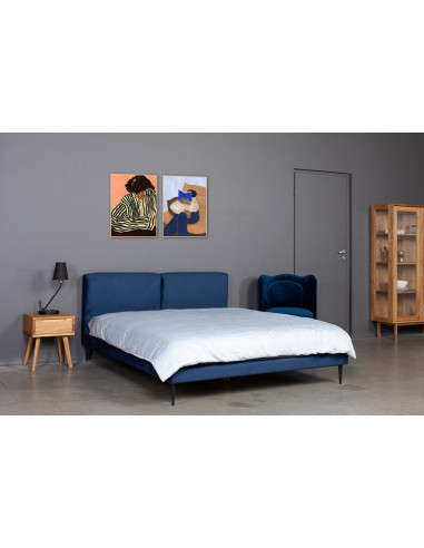 Bed VELVET S 180 narrow frame - Sofalovakedestalas.lt