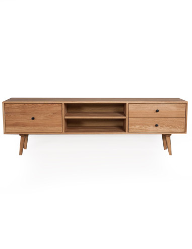 RETRO 180cm Oak TV table - Sofalovakedestalas.lt