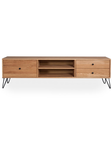 RETRO EASY 180cm Oak TV table - Sofalovakedestalas.lt