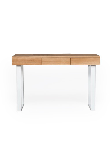 RETRO R WHITE 120x65 console, oak desk - Sofalovakedestalas.lt