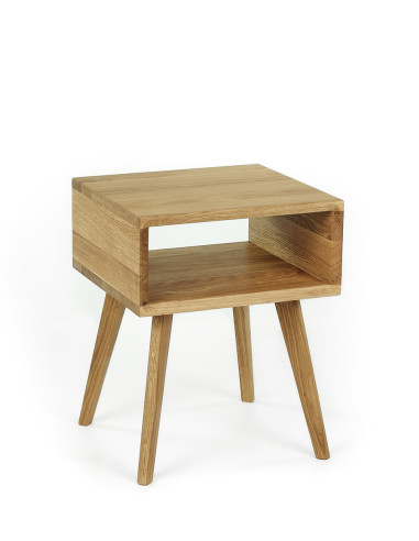 DANISH SIMPLE 40cm Oak bedside cabinet - Sofalovakedestalas.lt