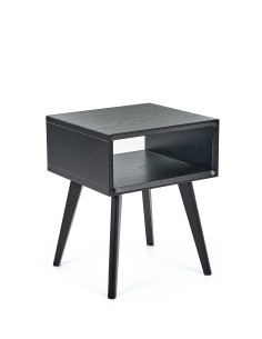 DANISH SIMPLE BLACK 40cm black, oak bedside cabinet - Sofalovakedestalas.lt