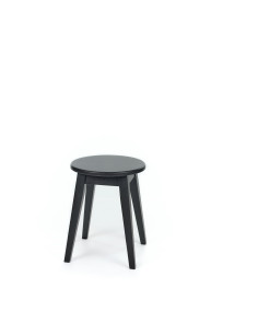 STOOL Black oak stool - Sofalovakedestalas.lt