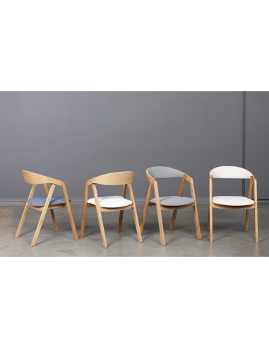 ALDO DENZA Soft oak chair - Sofalovakedestalas.lt