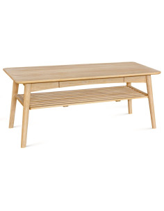 TAMMI 120x70cm coffee table with shelf and drawer - Sofalovakedestalas.lt