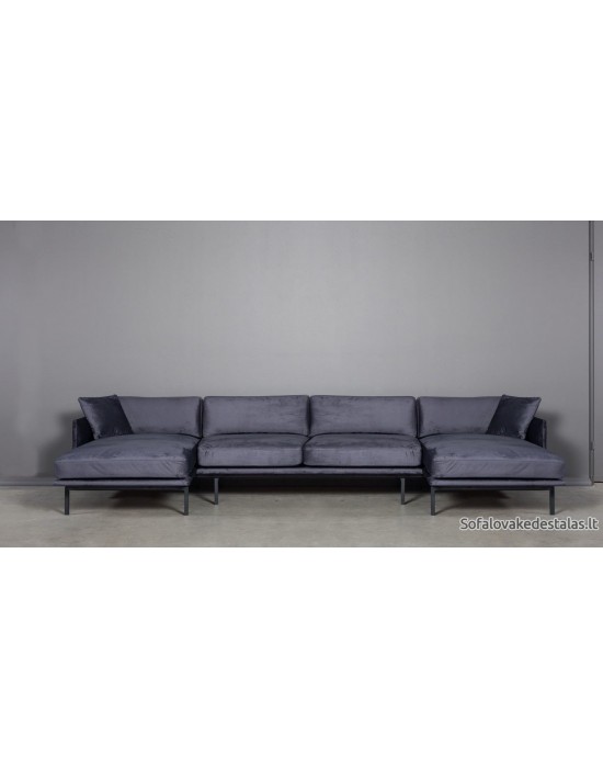 LOFT U (348X140X348cm) kampinė sofa