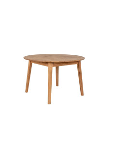 GENOVA BUTTERFLY Ø118-158 round, extending, oak table - Sofalovakedestalas.lt