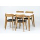 URBANO WHITE TOP 140-230X90 oak table with extentionss