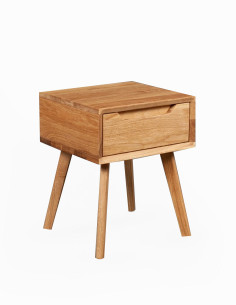 DANISH 40cm Oak bedside cabinet - Sofalovakedestalas.lt