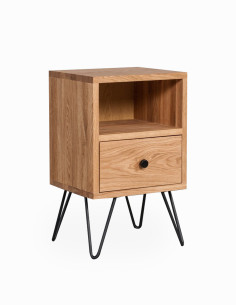 RETRO EASY 35cm Oak bedside cabinet - Sofalovakedestalas.lt