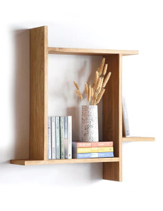 Out of box (72x16x72cm) oak wall shelf - Sofalovakedestalas.lt