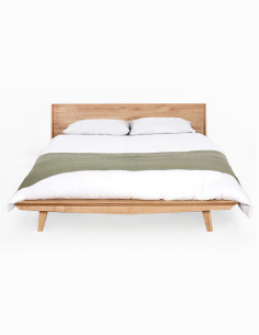 WINGS 140 Oak Bed - Sofalovakedestalas.lt