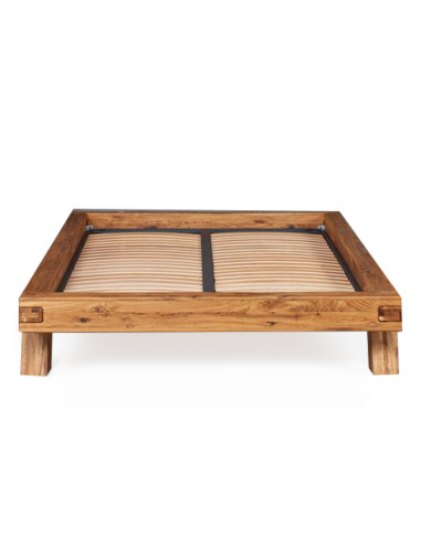 HENRI WILD OAK 140 oak bed frame - Sofalovakedestalas.lt