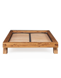 HENRI WILD OAK 180 oak bed frame - Sofalovakedestalas.lt