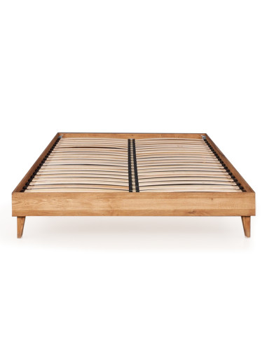 OAKY 160 Oak Bed Frame - Sofalovakedestalas.lt