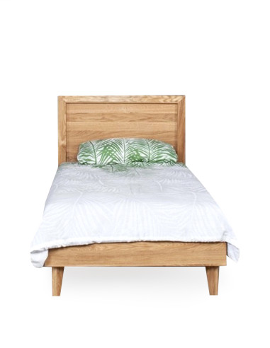 OAKY 90 Oak Bed - Sofalovakedestalas.lt