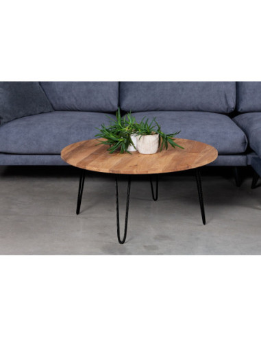 EASY Ø90/100/110cm oak round coffee table