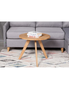 OAKY Ø50/ Ø60cm oak round coffee table