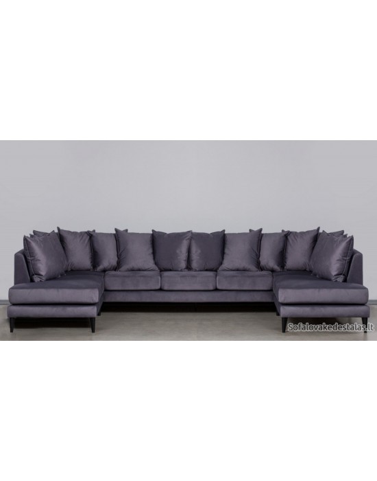 OSLO NEW MAXI U ( 210x390xX210cm) 14 pillow corner sofa