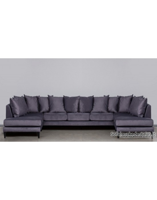OSLO NEW MAXI U (210x390xX210cm) 14 pagalvių kampinė sofa