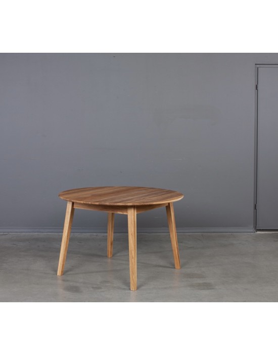 GENOVA BUTTERFLY Ø118-158 oak table with extention