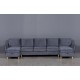 Hugo U (150X368X150) corner sofa-bed