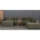 LIVING 2C1 SU ŠEZLONGU MAXI (360X249cm)  komplektuojama kampinė sofa