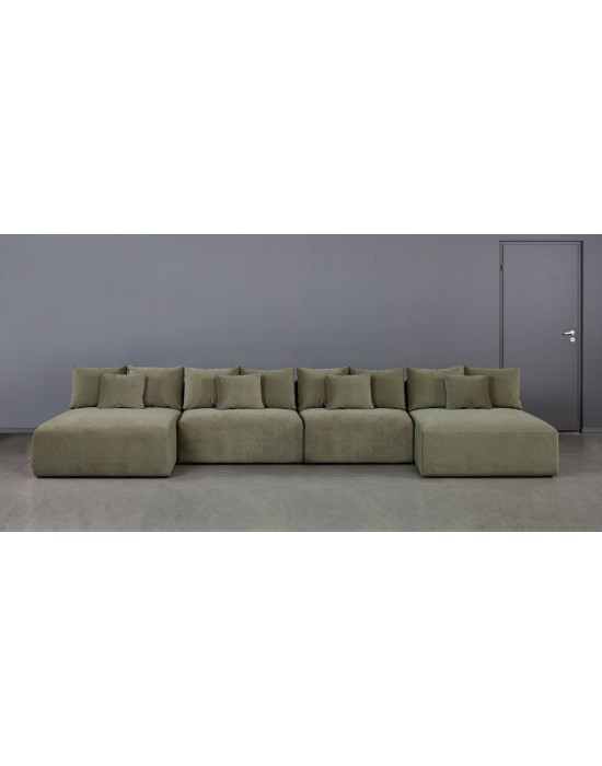LIVING MAXI U S (165X440X165cm) corner sofa