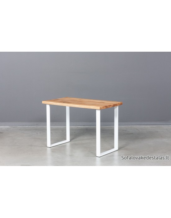 BERGAMO WHITE S ąžuolinis stalas