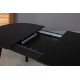 HOWDALA BLACK 140-180X90 ąžuolinis, prasiilginantis, stalas