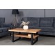 BERGAMO 115X65 oak coffee table with shelf
