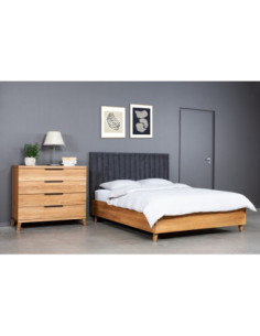 Oak Bed GLAM OAK BASE 160