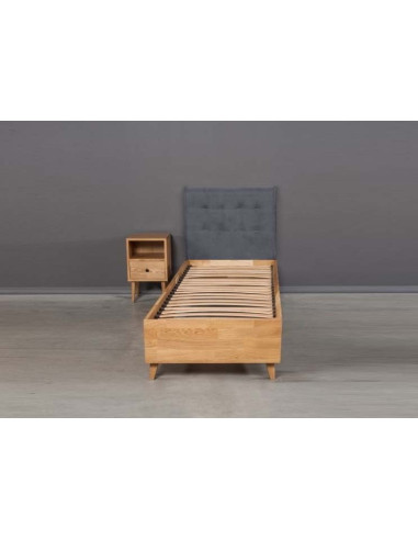 Oak Bed HELSINKI OAK BASE 90