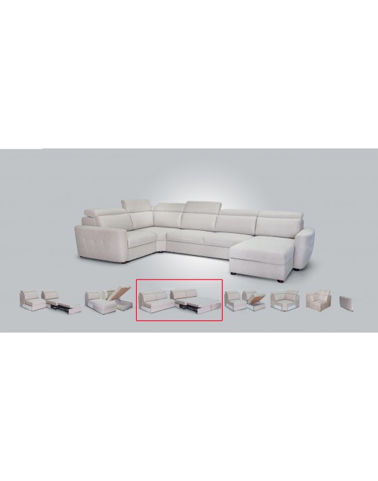 RINO (263cm) dīvāns-gulta