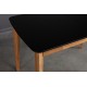 ISKU BLACK TOP 110-145X70 ąžuolinis, prasiilginantis stalas