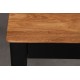 LOCK BLACK MIX 120-175X80 ąžuolinis stalas ąžuolinis, prasiilginantis, stalas, juodomis kojomis