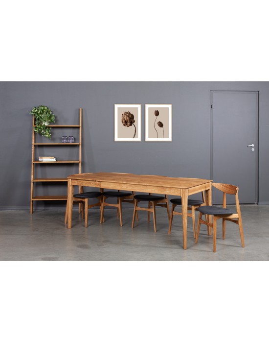 LOCK 160-215X90 oak table with extention