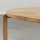ESLOV Ø80 cm oak coffee table