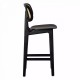 LULA BLACK CANE (66cm) pusbāra krēsls