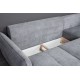 NORDIC 1C2 (245x179cm) corner sofa-bed