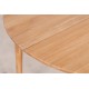 SLAVAN Ø115-155-195 oak table with extentions