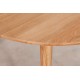 SLAVAN Ø115-155-195 oak table with extentions